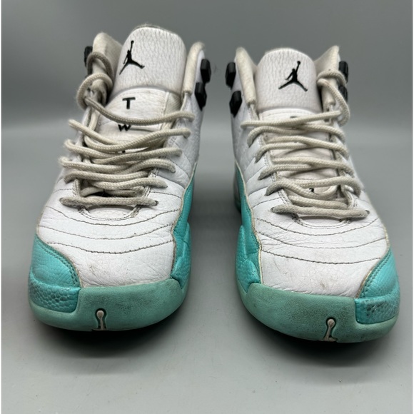 Air Jordan 12 Retro GS Basketball Sneakers Light Aqua Size 6Y - Picture 3 of 6